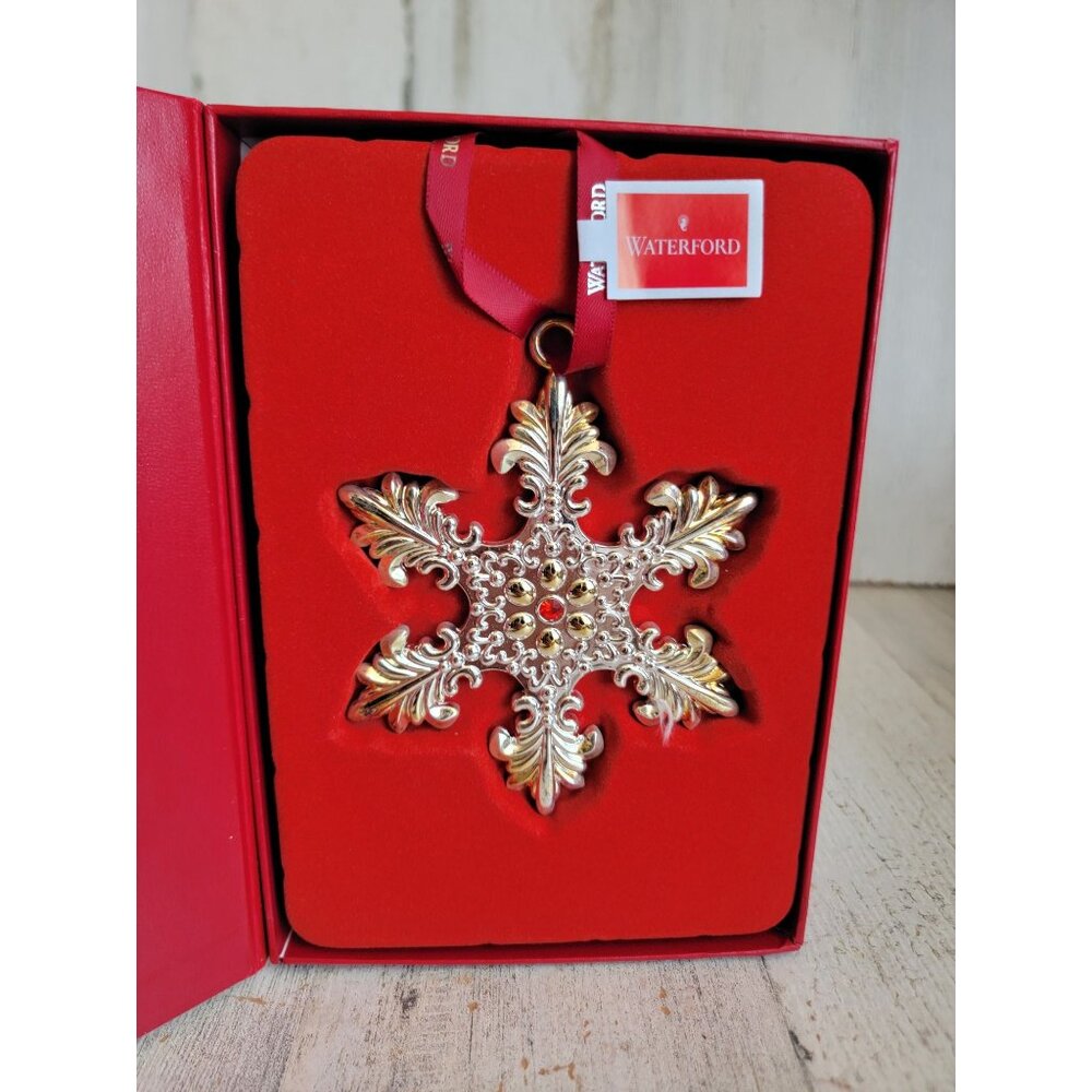 Waterford annual snowflake 2015‎ metal ornament Xmas